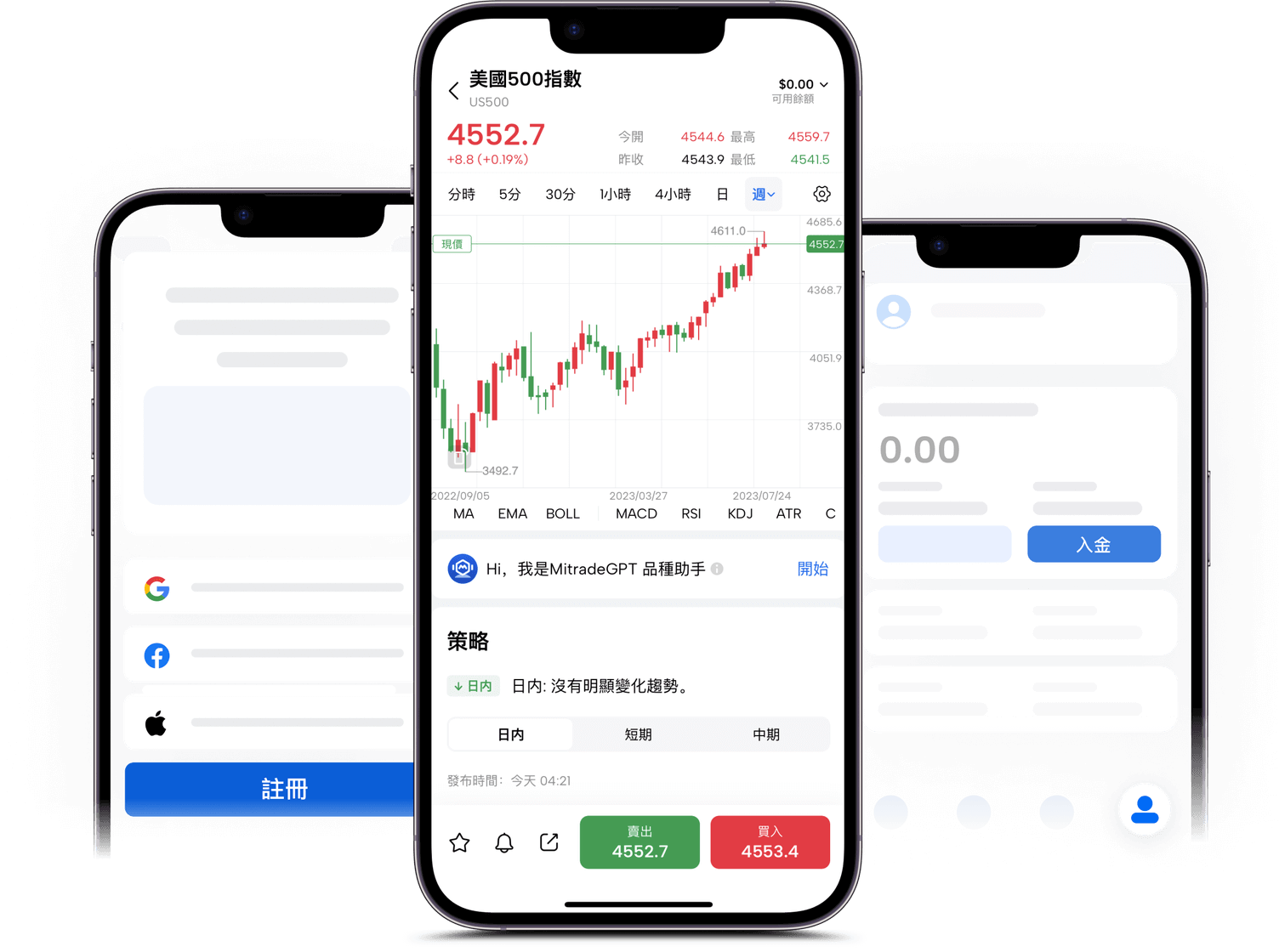 MKind移動應用程式操作介面。